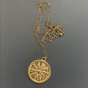 Sun pendant necklace (Urban outfitters)